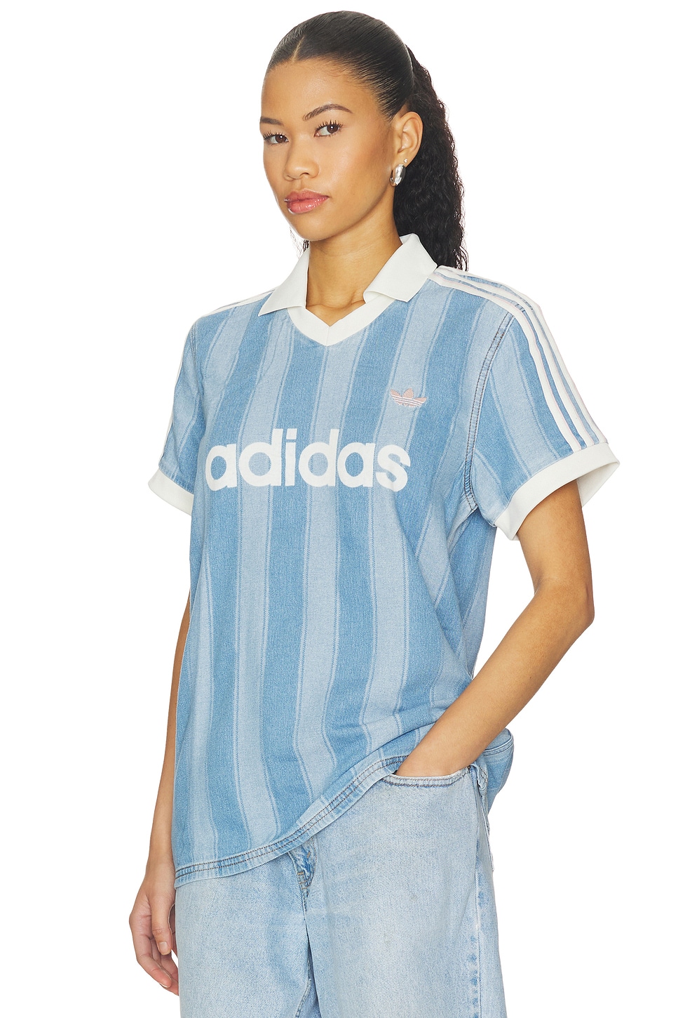 Denim Football Jersey - thumbnail 3