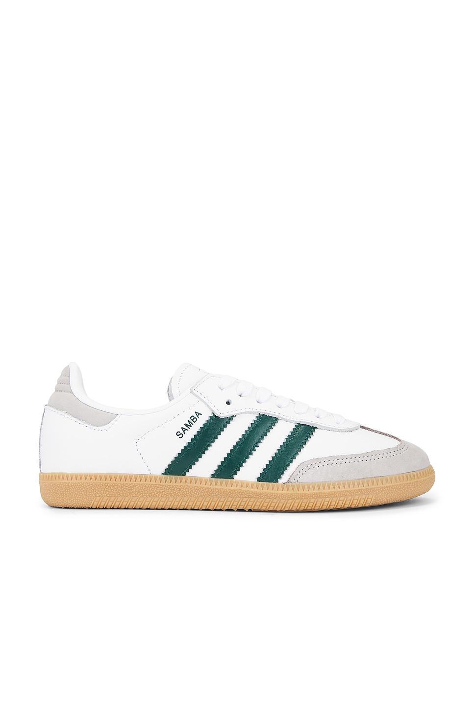 adidas Originals Samba OG in Footwear White, Collegiate Green, & Grey Two |  REVOLVE