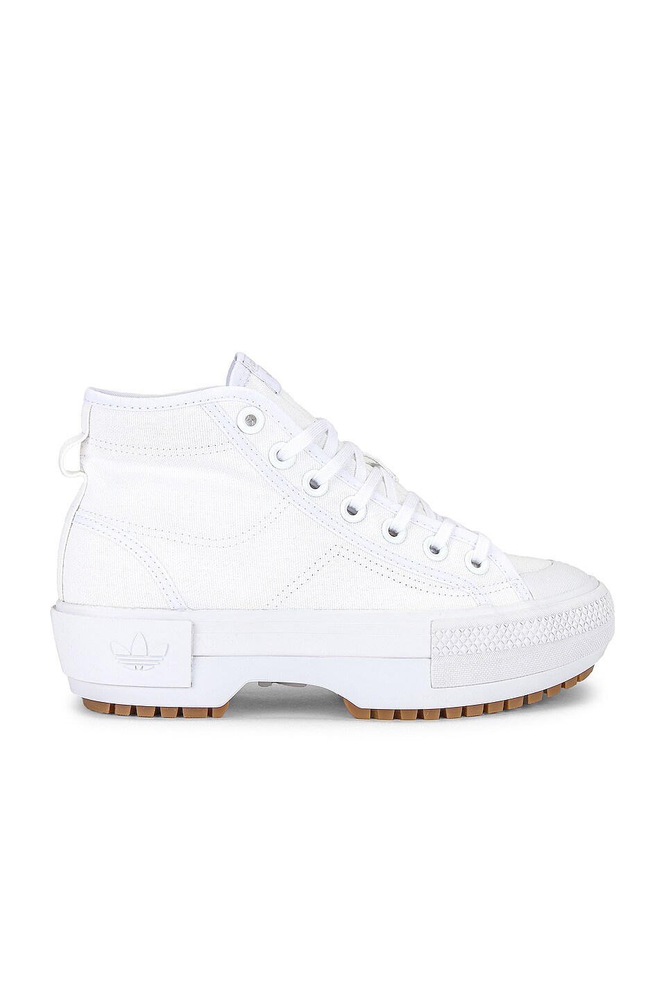 adidas Originals Nizza Trek Sneaker in White | REVOLVE