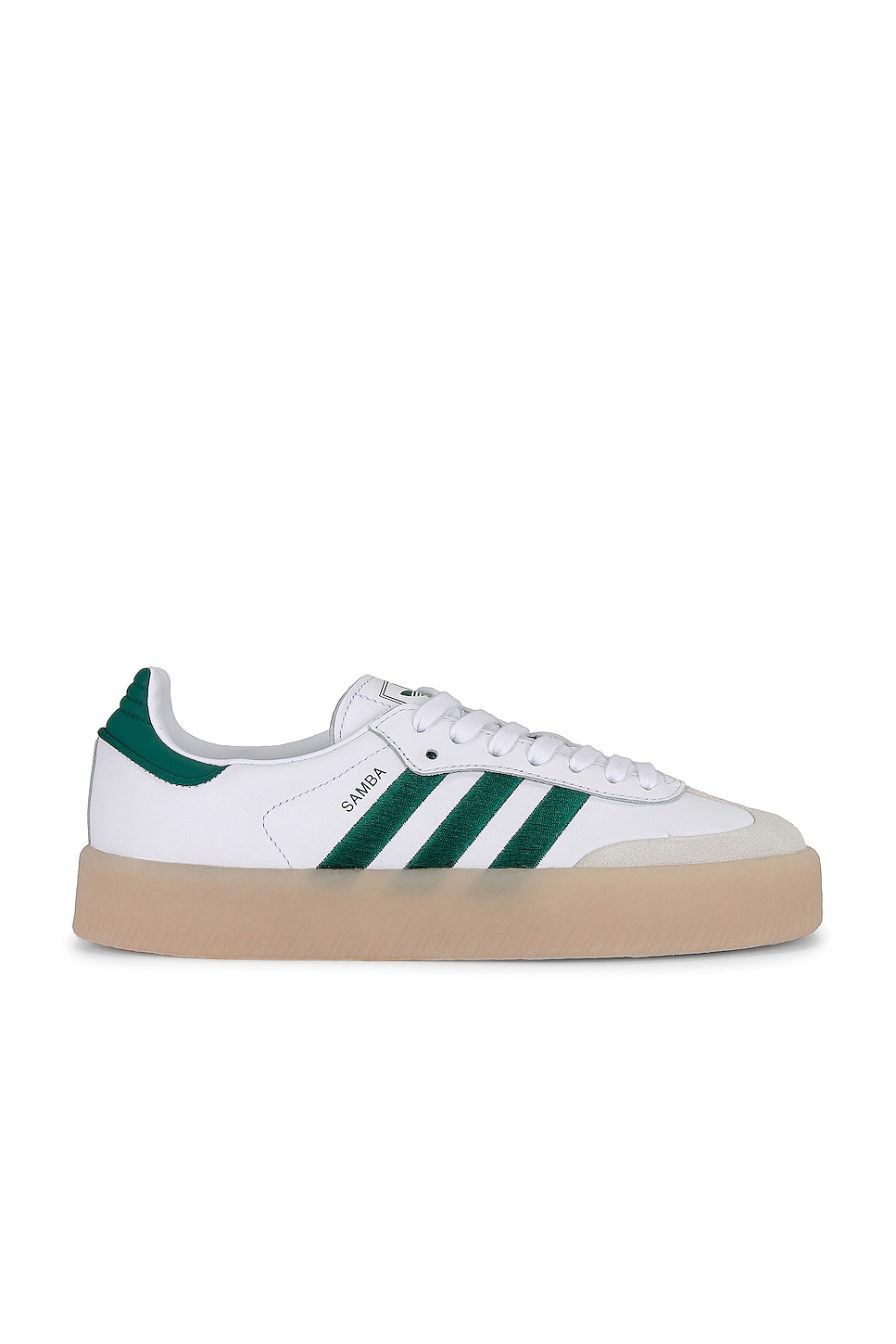 adidas Originals Sambae in White & Collegiate Green | REVOLVE