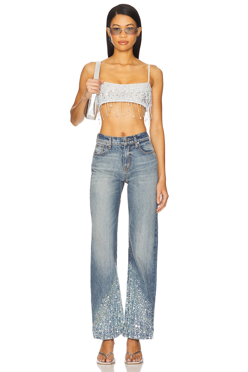 Asta Resort x REVOLVE Helena Wide Leg Jeans thumbnail