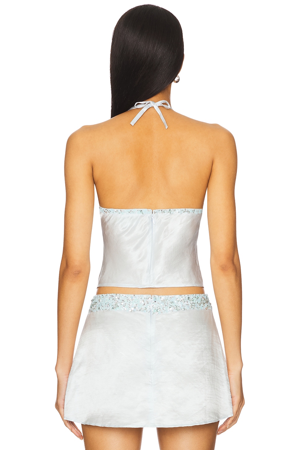 strapless open back dress Asta Resort Nikolina Mini Dress in Yellow main image 0