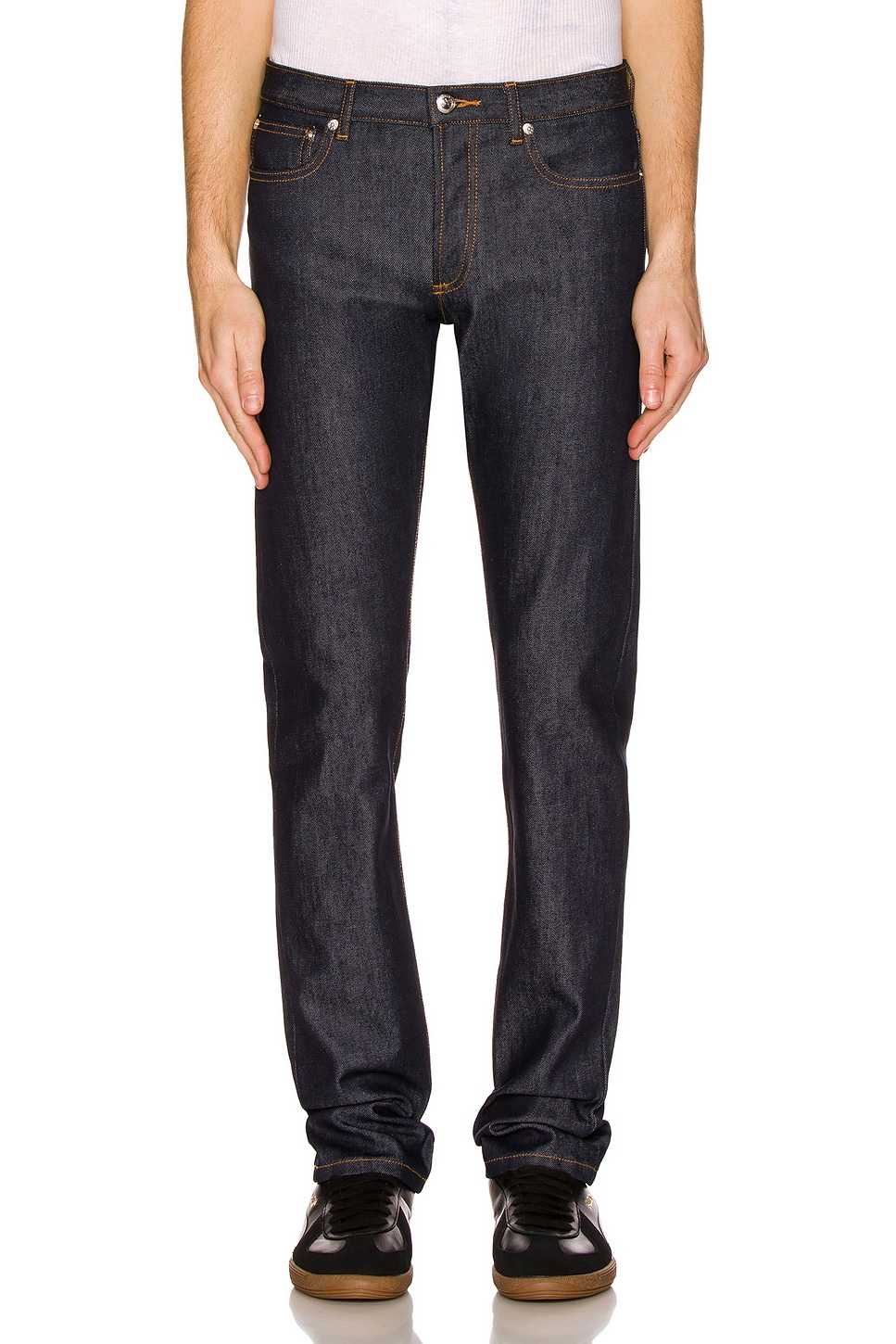A.P.C. Petit Standard Straight Leg Jean in Indigo | REVOLVE