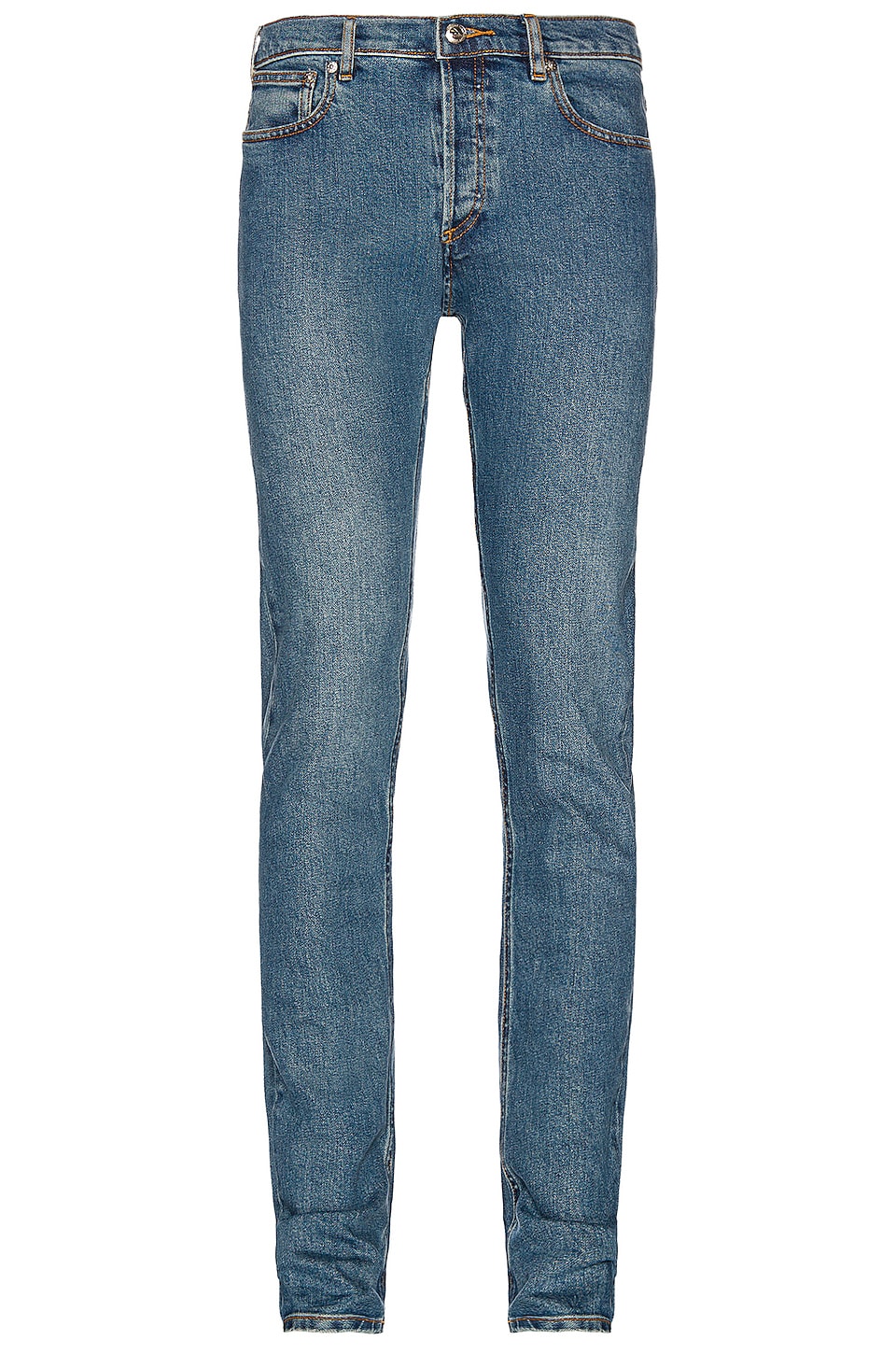 A.P.C. Petit Standard Straight Leg Jean en Washed Indigo