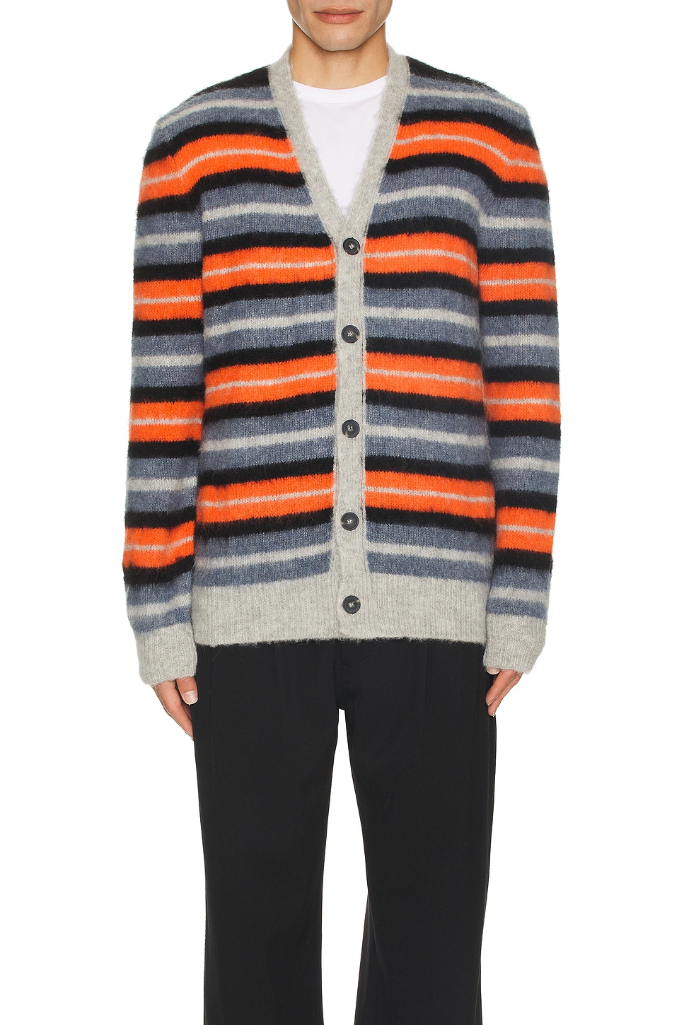 A.P.C. Dave Cardigan in Heathered Light Grey | REVOLVE A.P.C. Dave Cardigan in Heathered Light Grey | REVOLVE