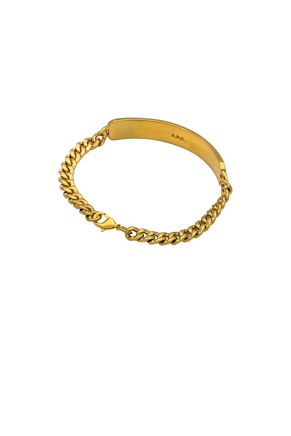 A.P.C. Darwin Gourmette Bracelet in Gold