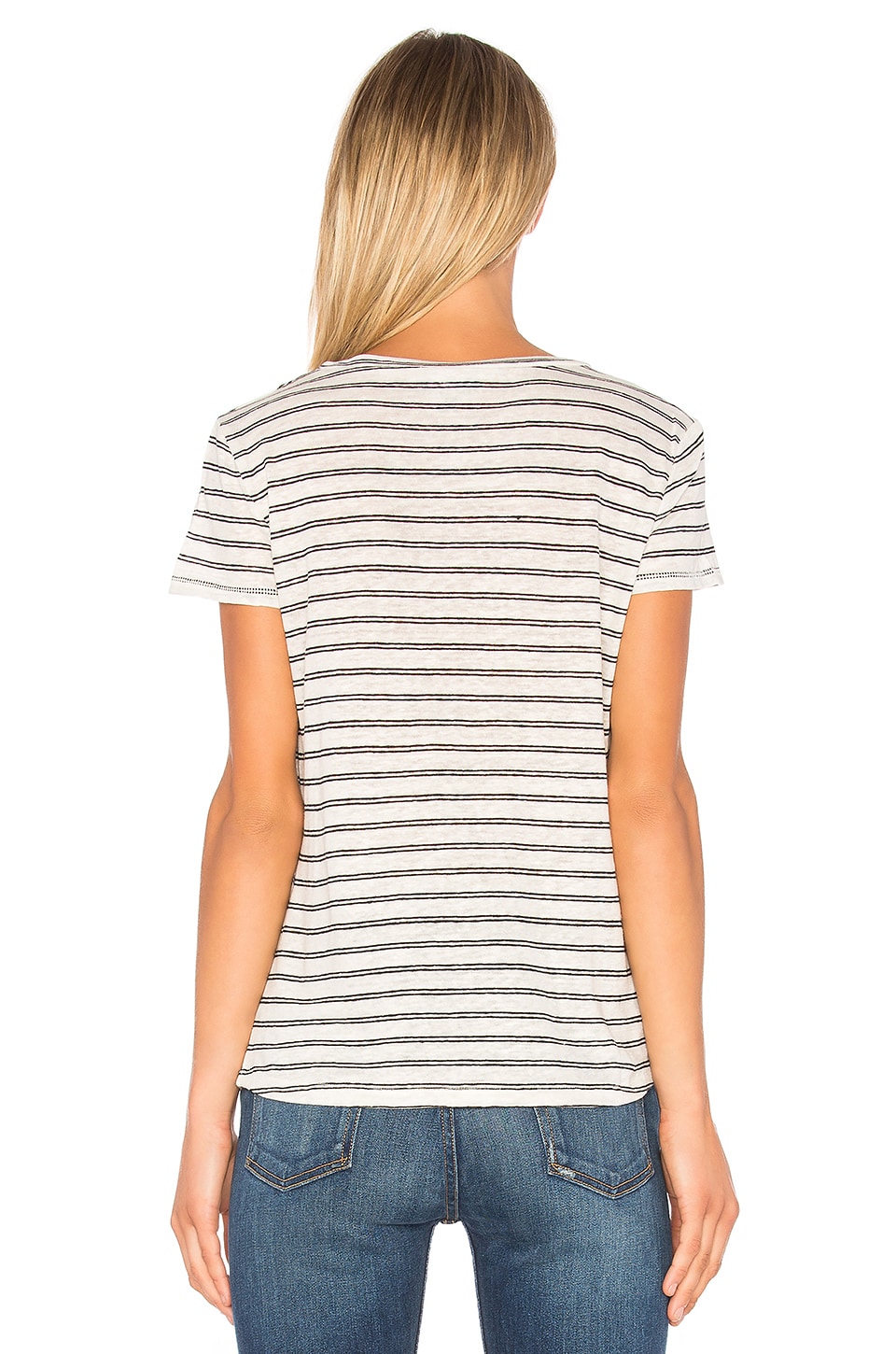 A.P.C. Striped T-Shirt in Blanc | ModeSens