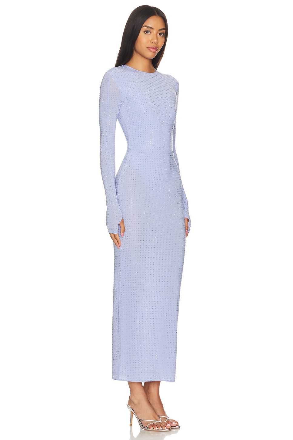 Alex Perry Long Sleeve Crystal Dress thumbnail
