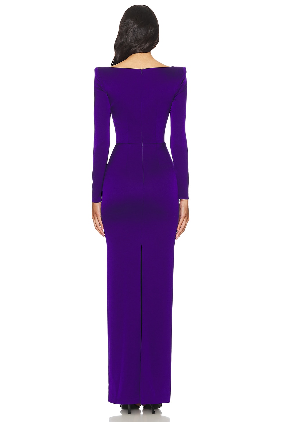 Satin Scoop Neck Maxi Dress