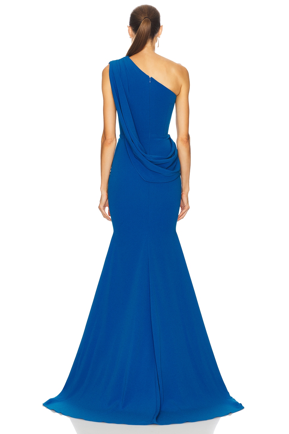 One Shoulder Drape Gown