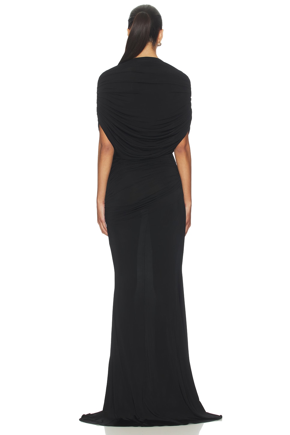 Alex Perry Cape Drape Gown in Black | REVOLVE Alex Perry Cape Drape Gown in Black | REVOLVE