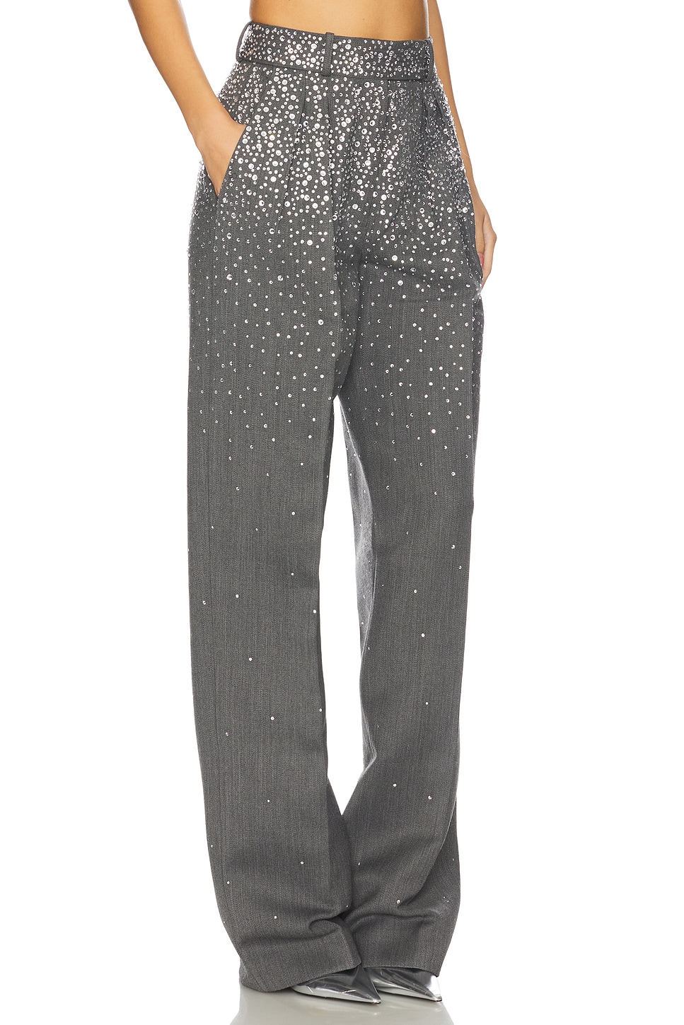 Alex Perry Crystal Embellished Trouser