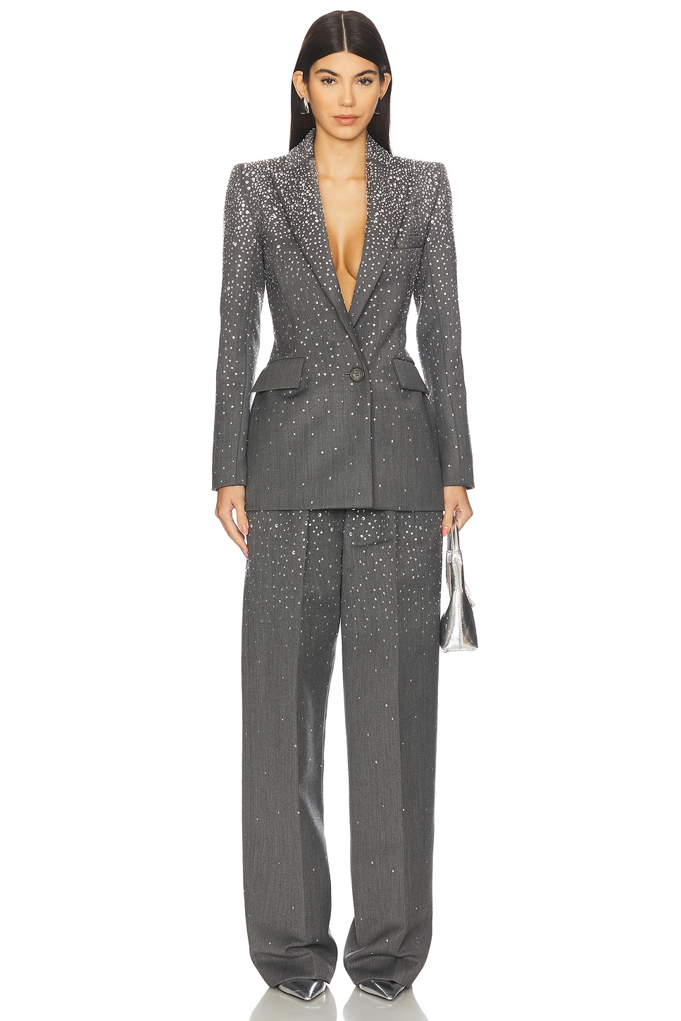 Alex Perry Crystal Embellished Trouser