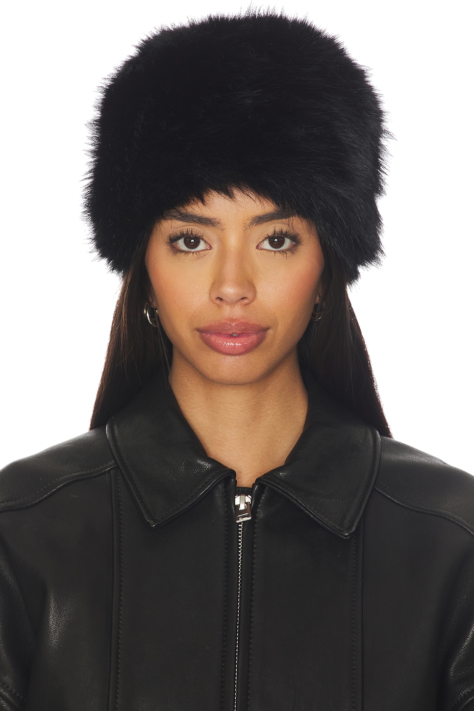Apparis Black Faux Fur Baseball Cap Apparis Shane Faux Fur Cap Gray Size OSFA | eBay main image 2