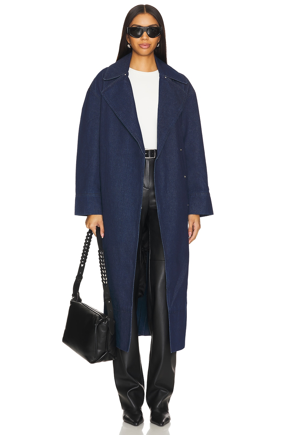 Tate Denim Trench Coat - Thumbnail 2