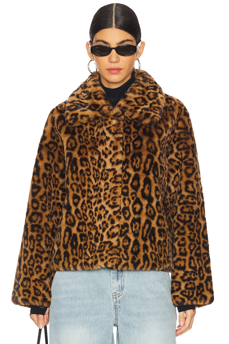 Elis Leopard Short Coat - thumbnail 3