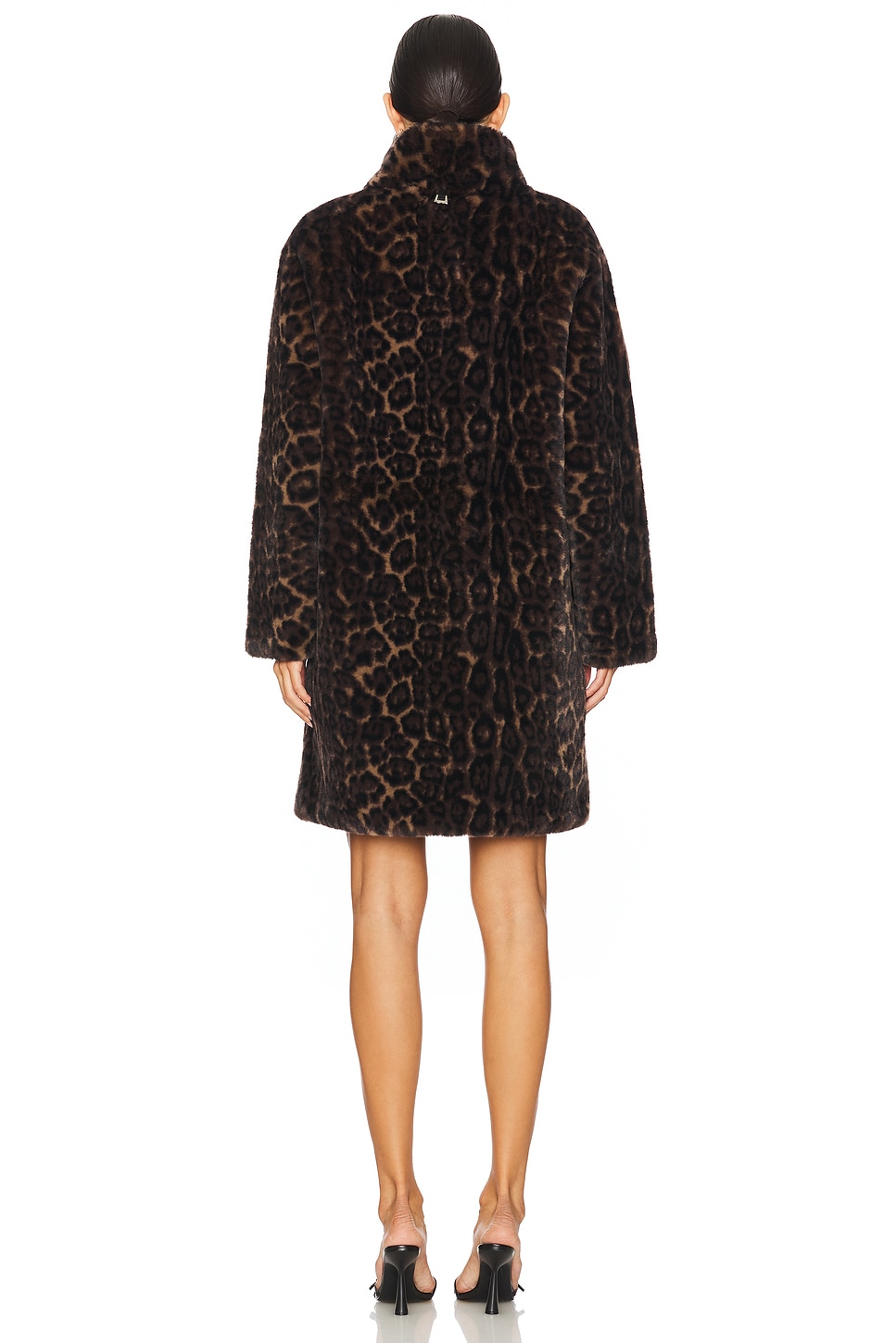 Blair Leopard Mid Length Coat