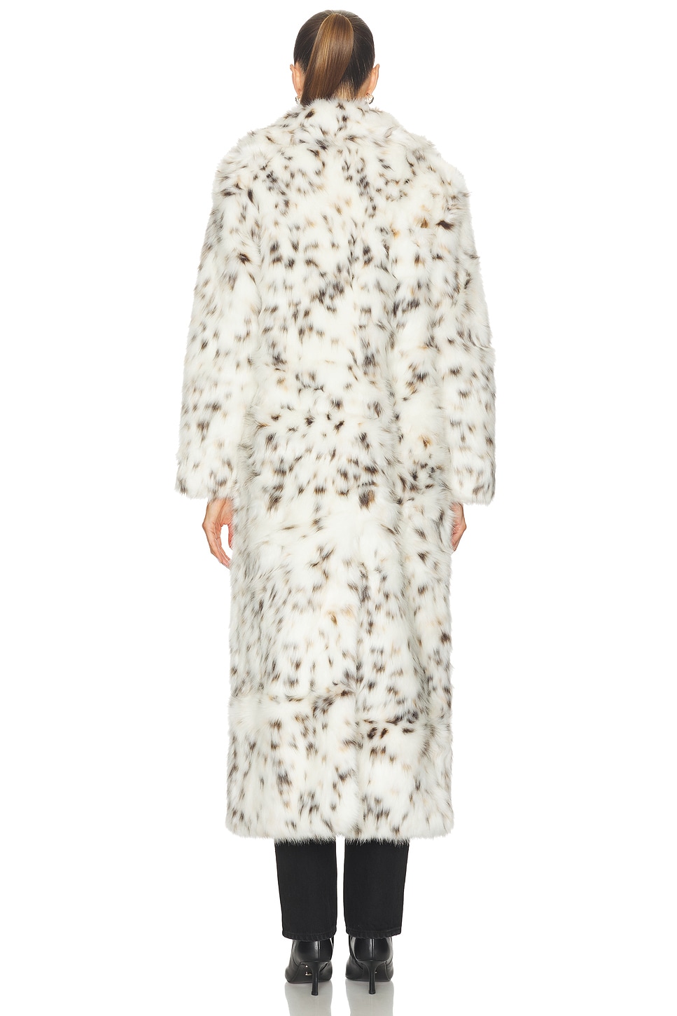 Apparis Gabrielle Snow Leopard Maxi Coat