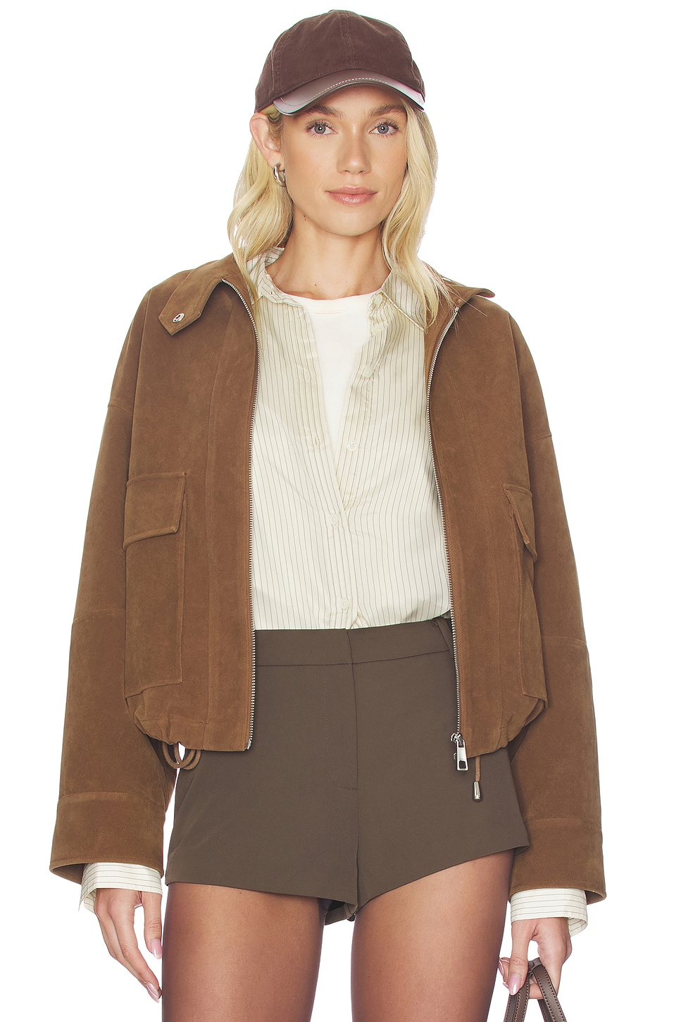 Kate Sans Suede Bomber Jacket