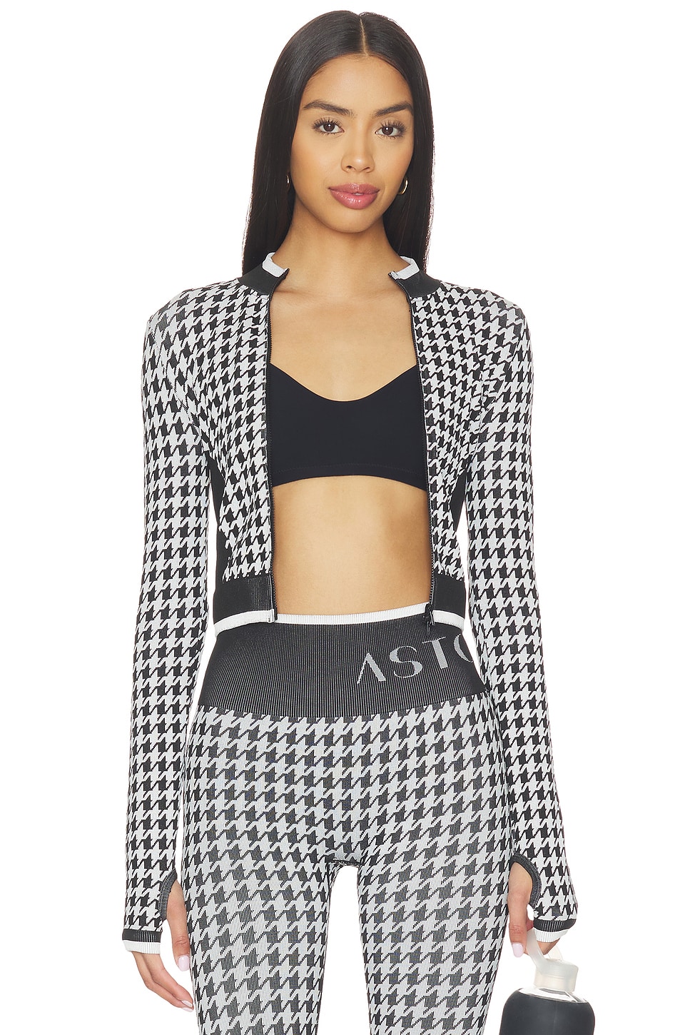 Seamless Knit Zip Up Jacket