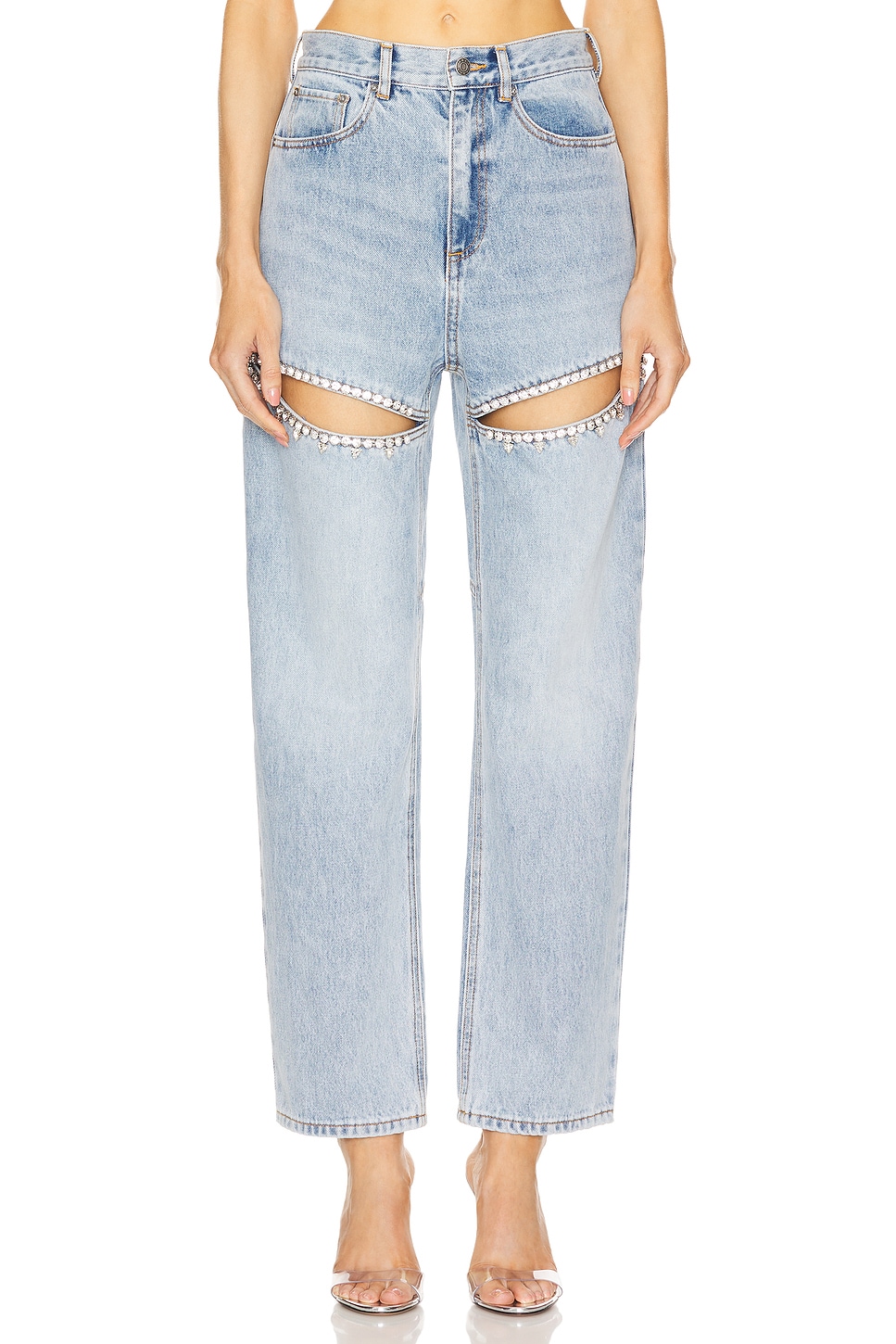 Revolve ripped fashion jeans