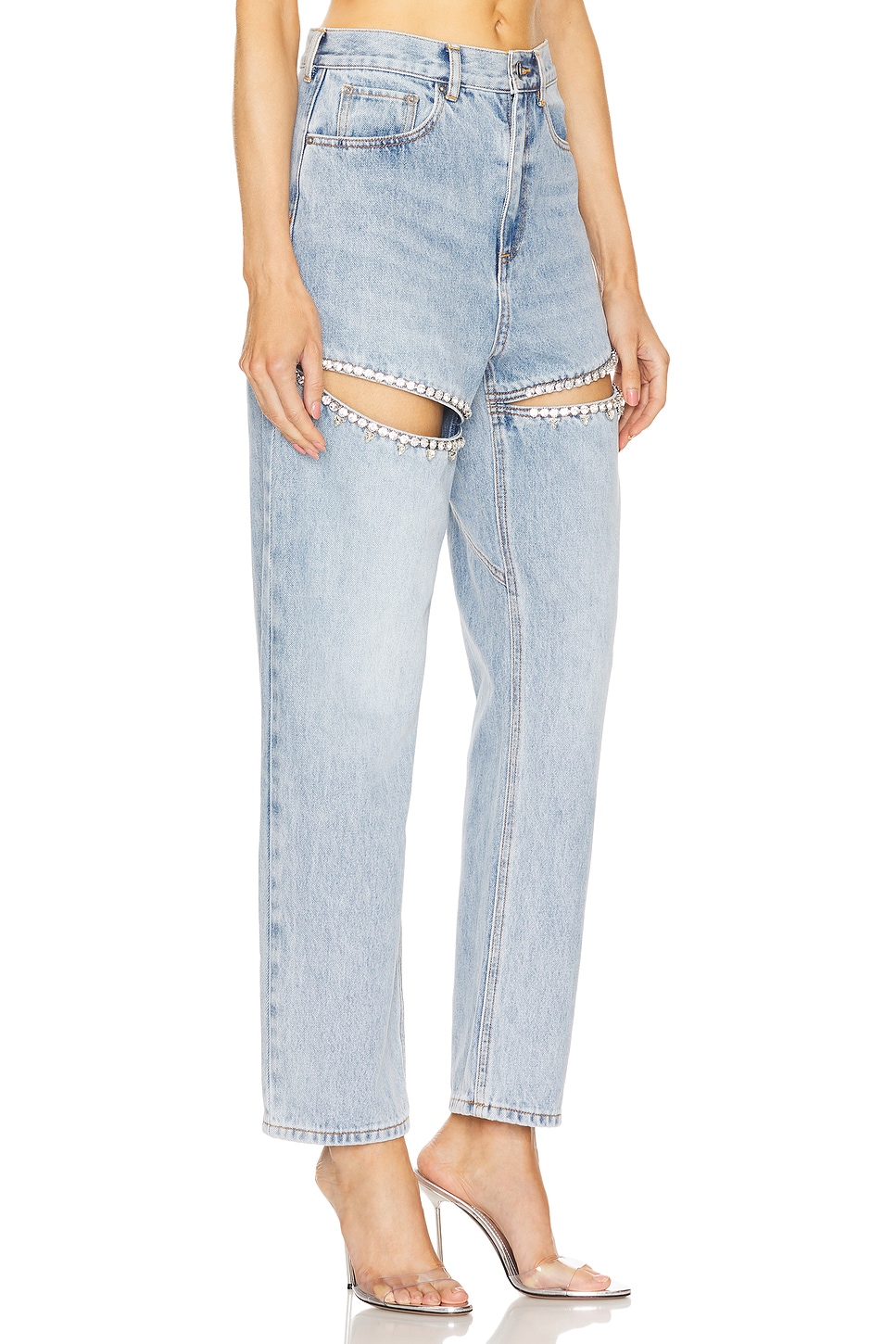 Crystal Slit Jeans - thumbnail 3