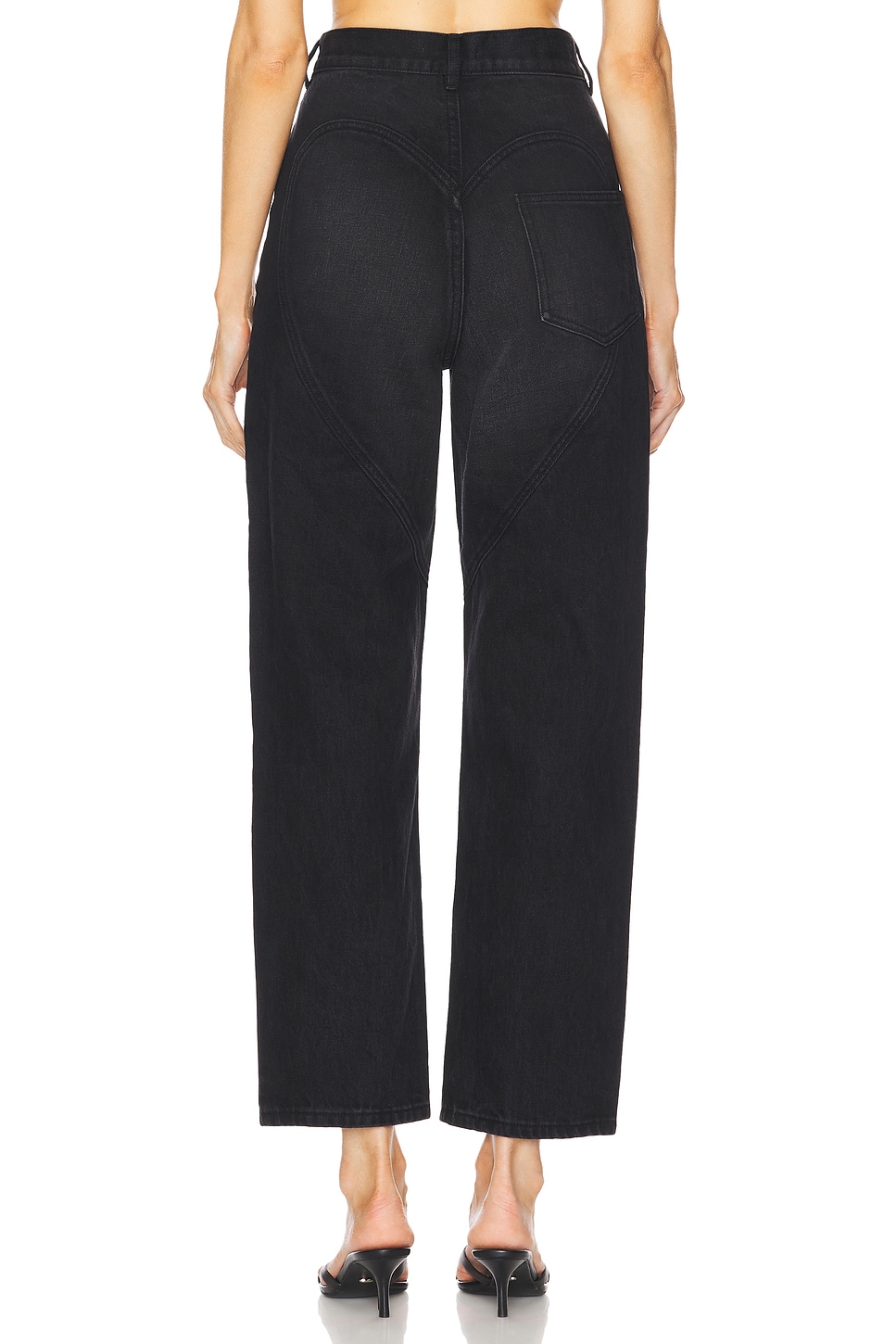 Area Crystal Slit Jeans