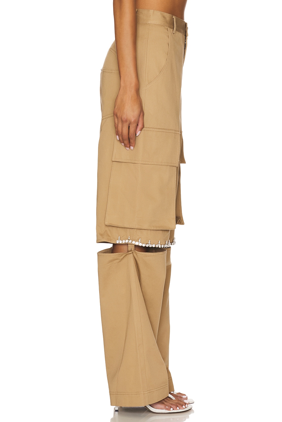 Area - Crystal Slit Cargo Pant | Plush