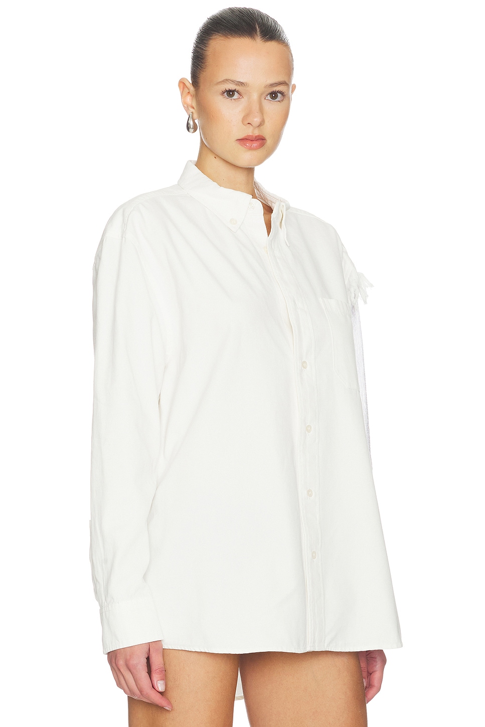 Deconstructed Sequin Oxford Shirt - thumbnail 3