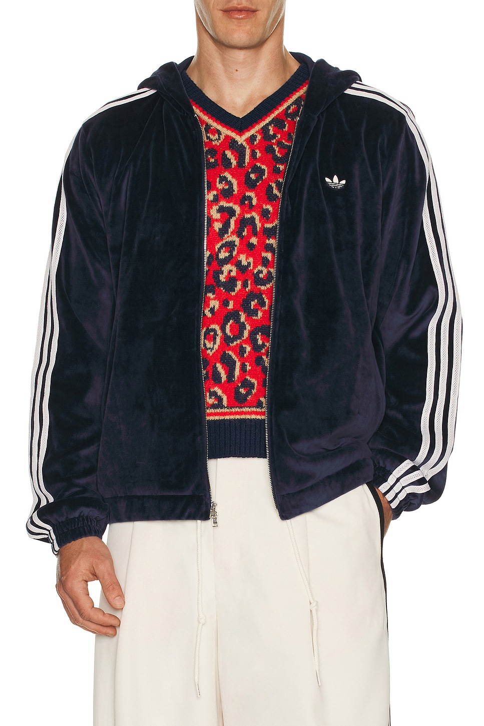 adidas by Wales Bonner Velour Track Jacket in Navy | REVOLVE adidas by Wales Bonner Velour Track Jacket in Navy | REVOLVE