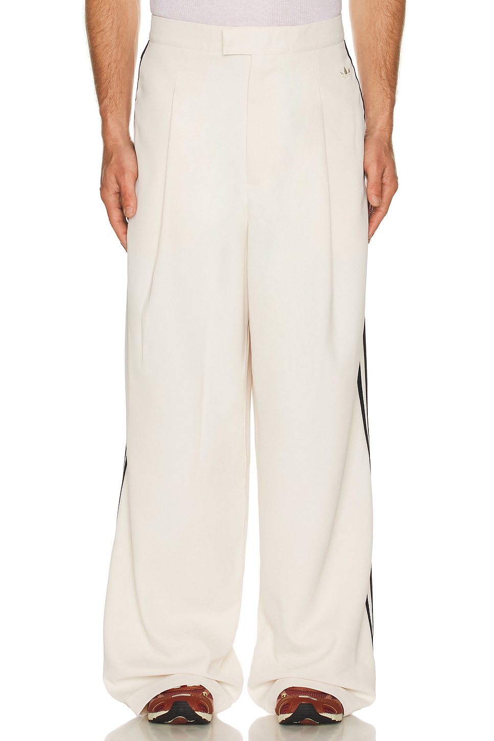 adidas by Wales Bonner Wide Trouser in Wonder White | REVOLVE
