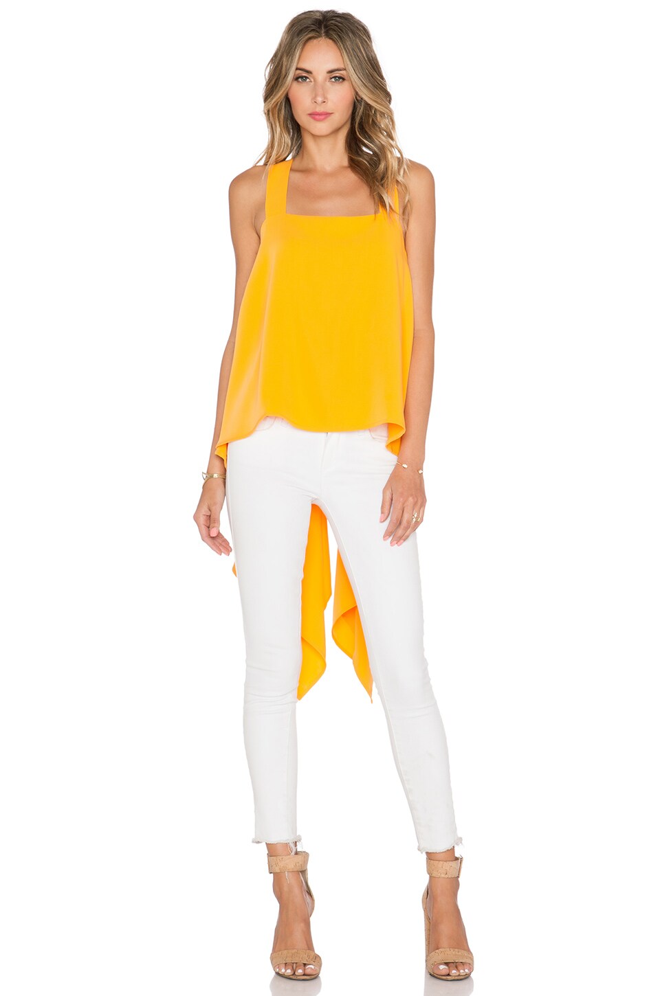 ASILIO Channel Orange Tank in Saffron