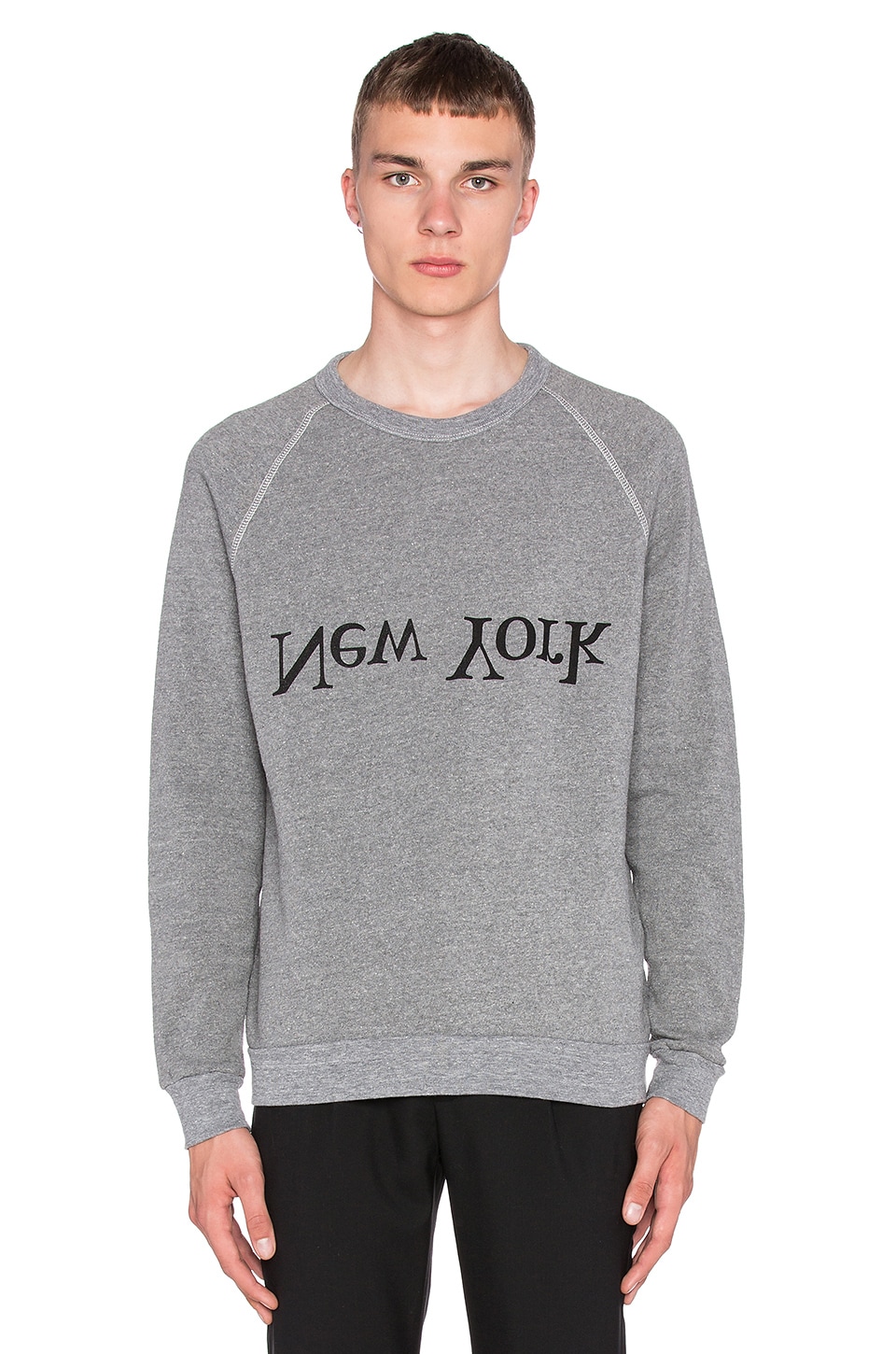 grey graphic sweatshirt