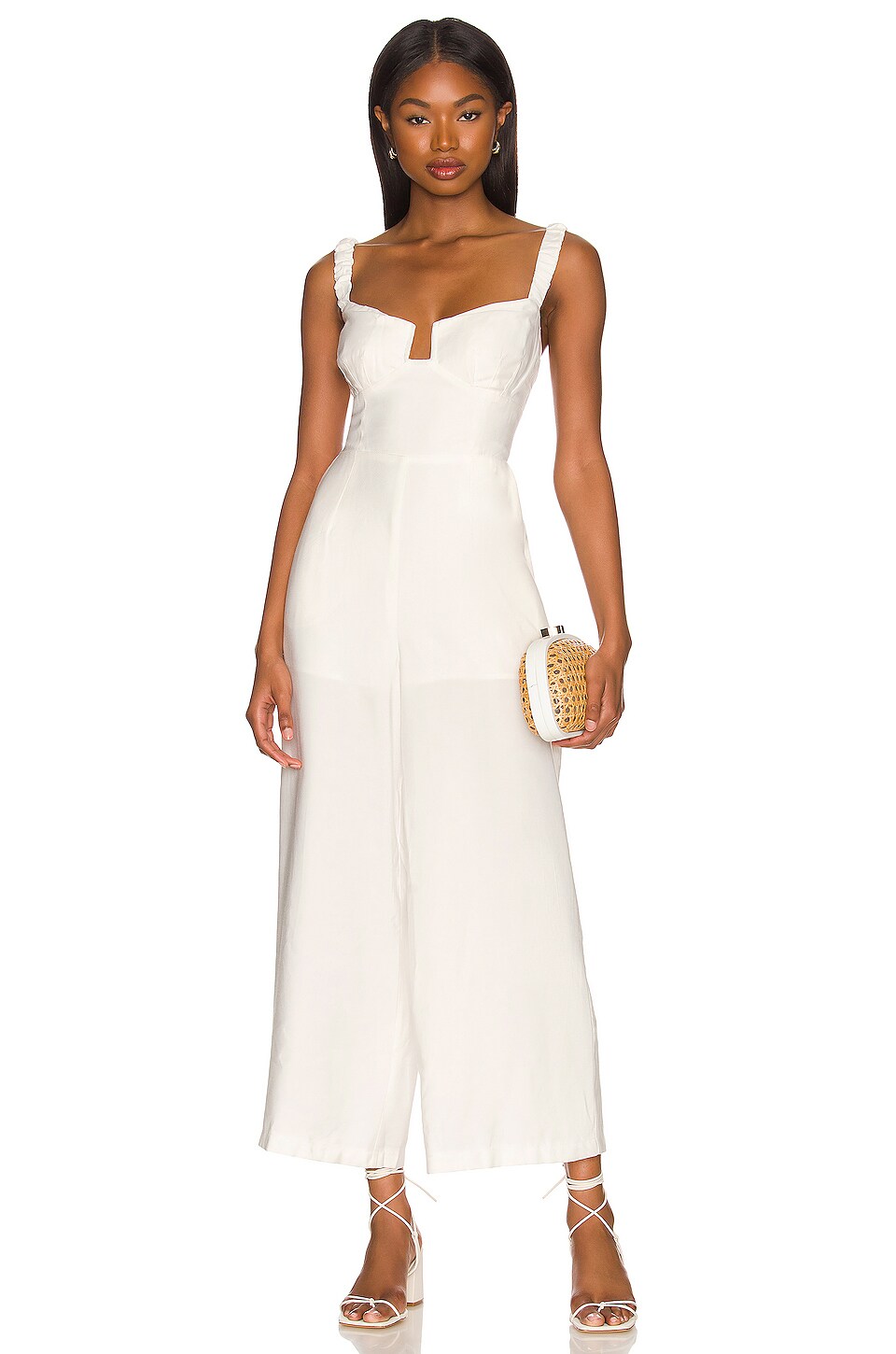 astr white jumpsuit