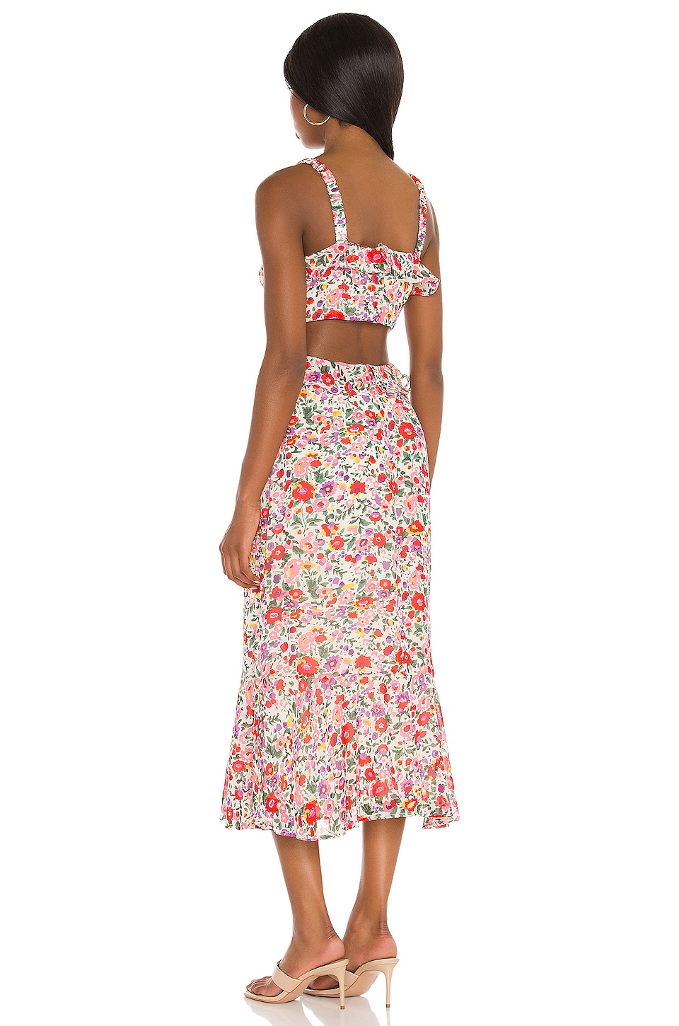 ASTR the Label Wildflower Dress in Pink Red Floral | REVOLVE