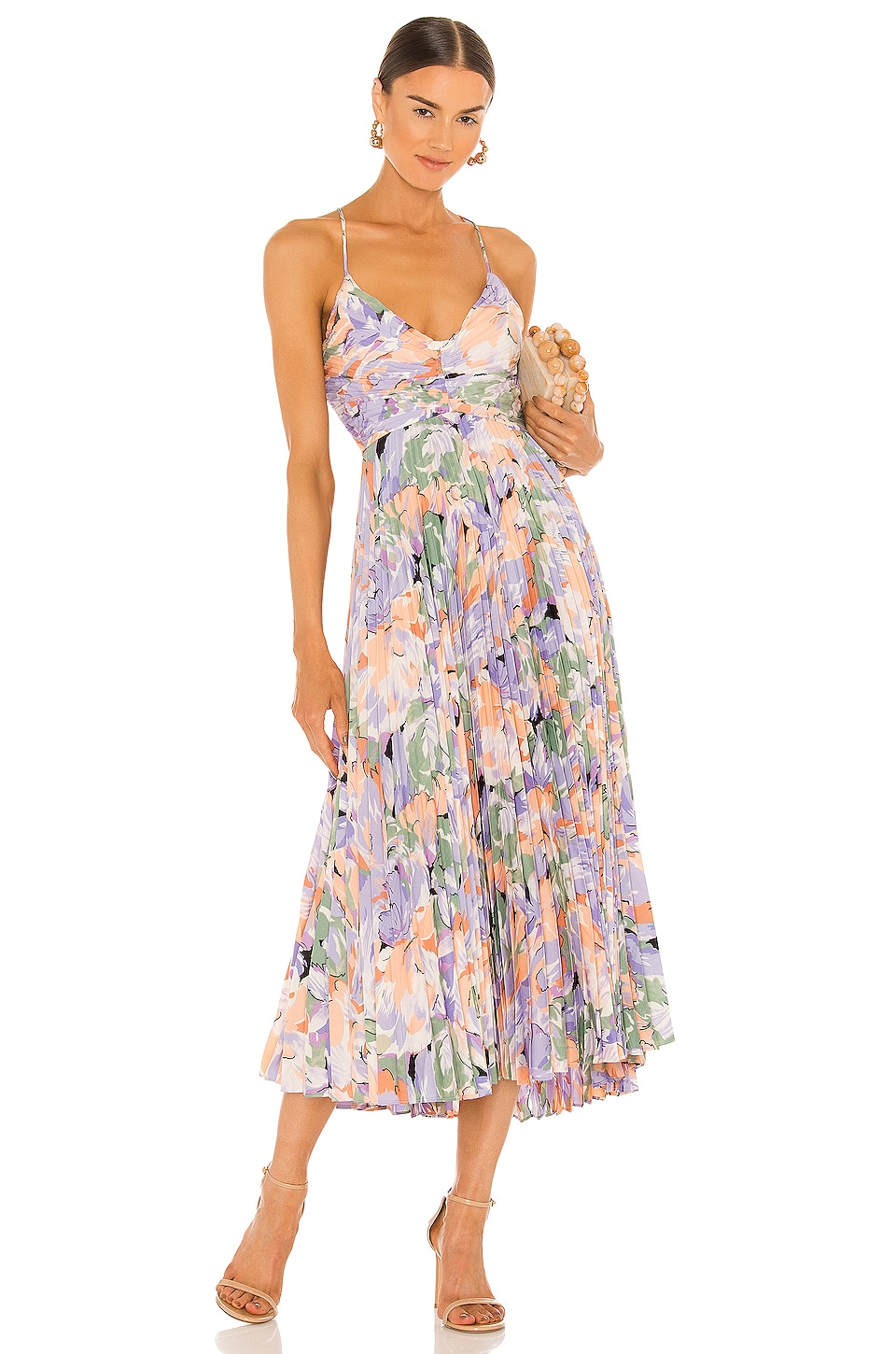 ASTR the Label Blythe Dress in Coral Multi | REVOLVE