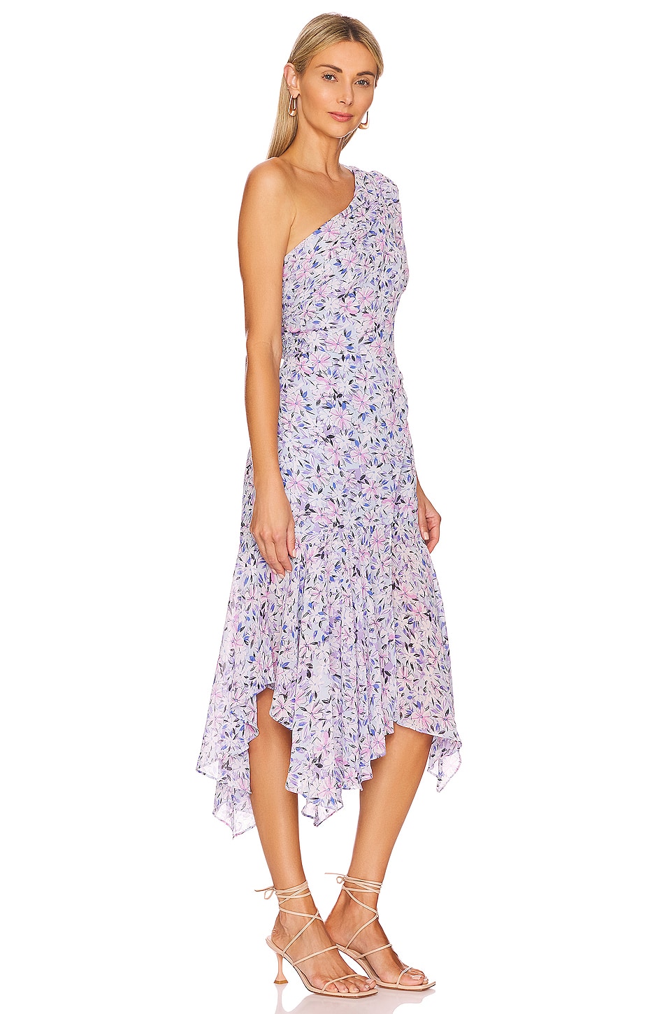 ASTR the Label Santorini Dress in Blue Multi Floral