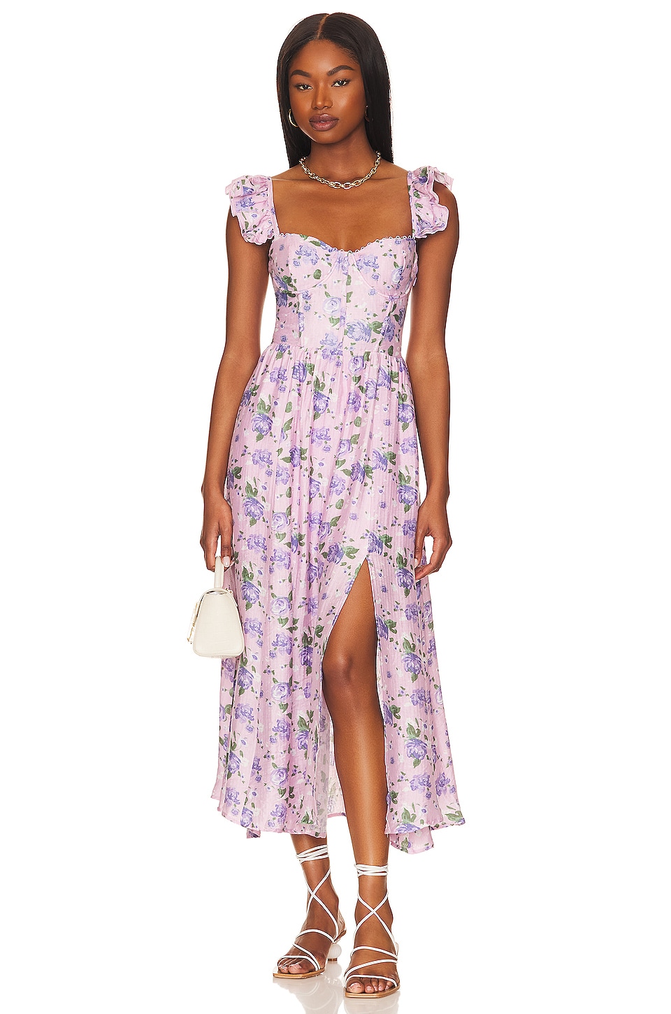 ASTR the Label Wedelia Dress in Purple Floral | REVOLVE