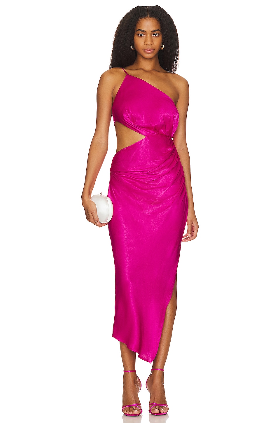 Fuchsia shop silk dress