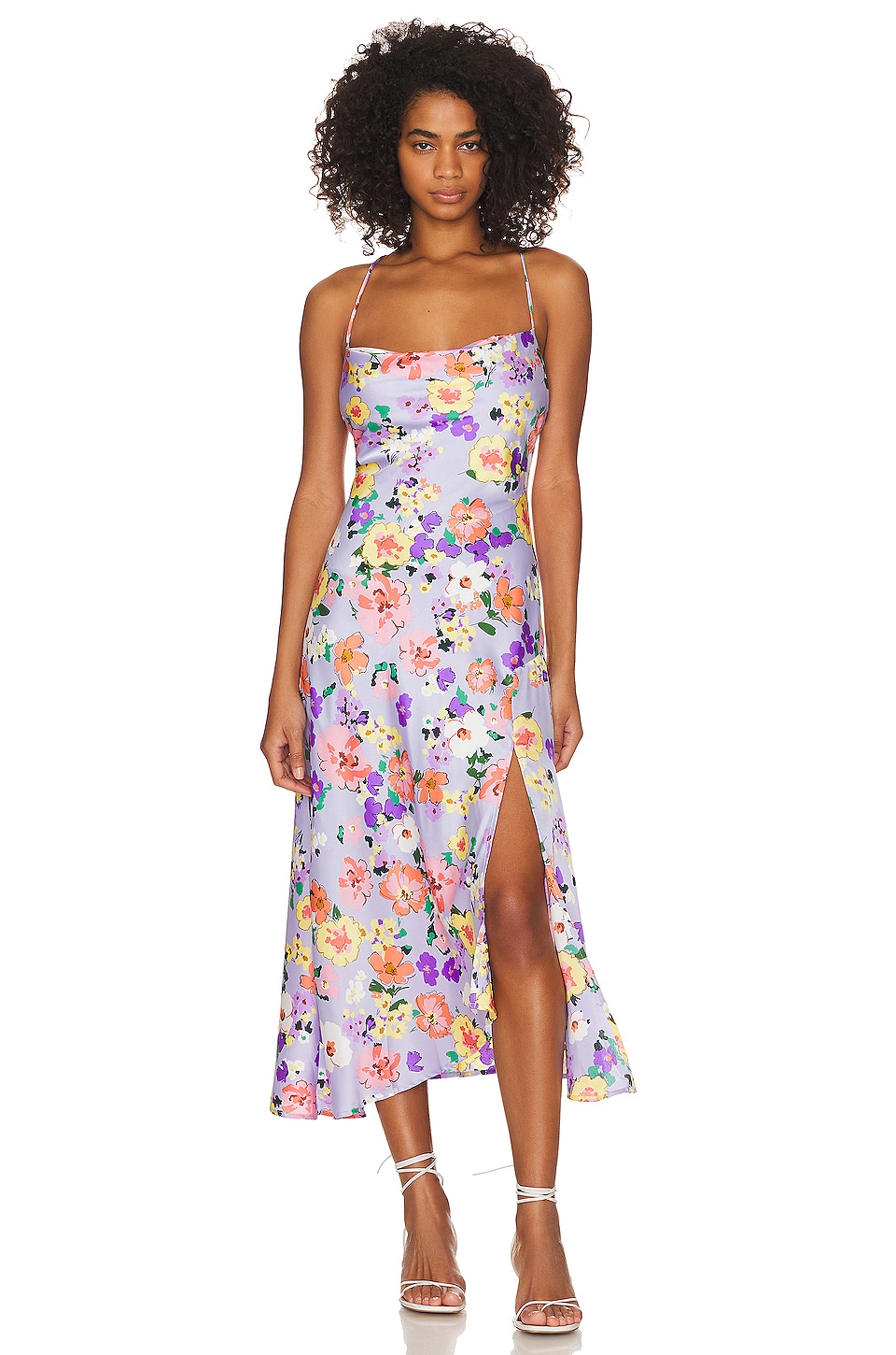 ASTR the Label Gaia Dress in Periwinkle Floral | REVOLVE