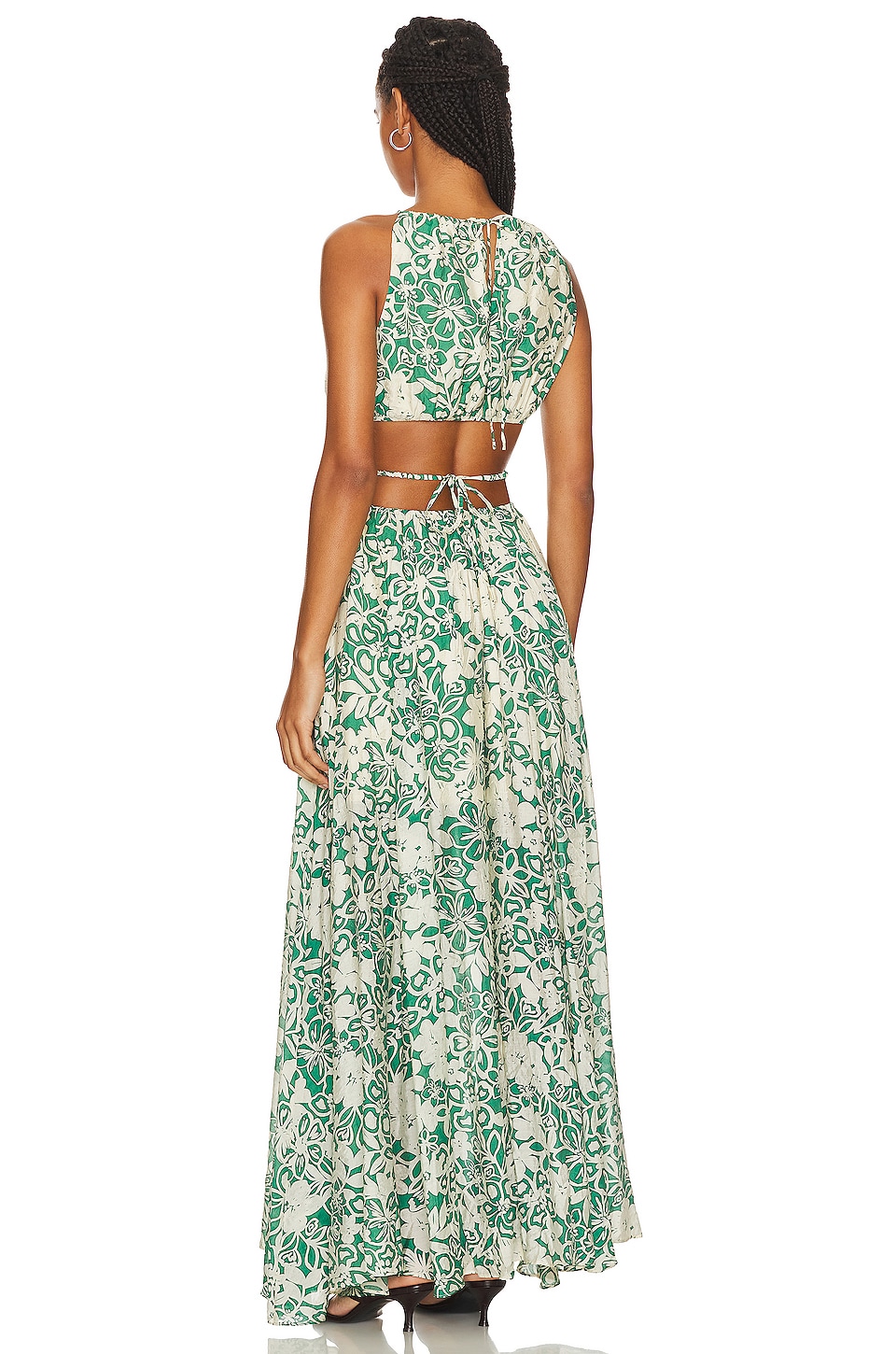 ASTR the Label Sivana Dress in Green Floral | REVOLVE