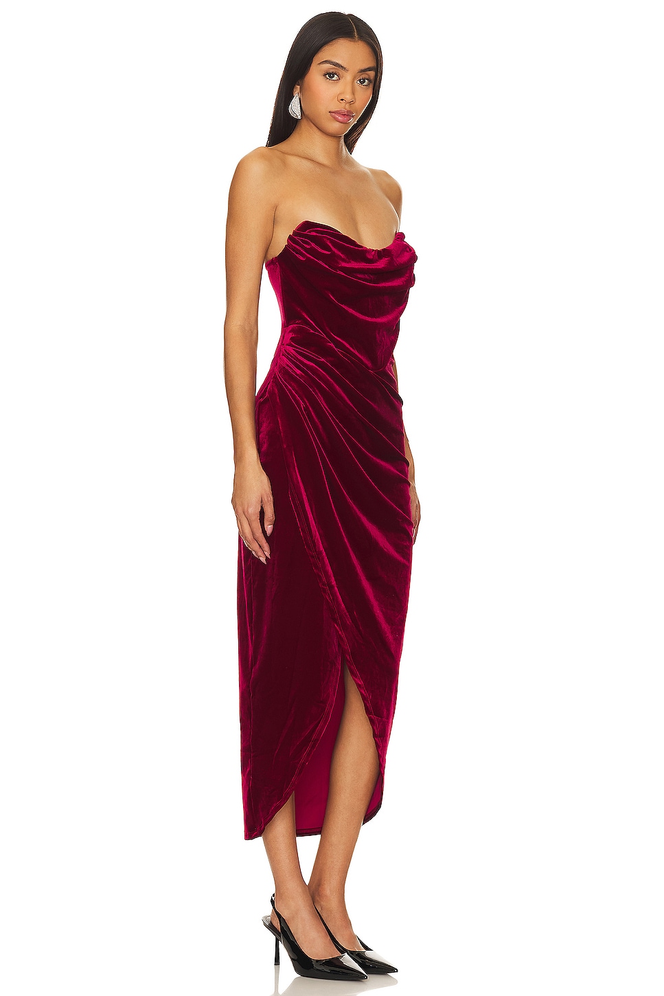 ASTR the Label Meghan Velvet Dress thumbnail