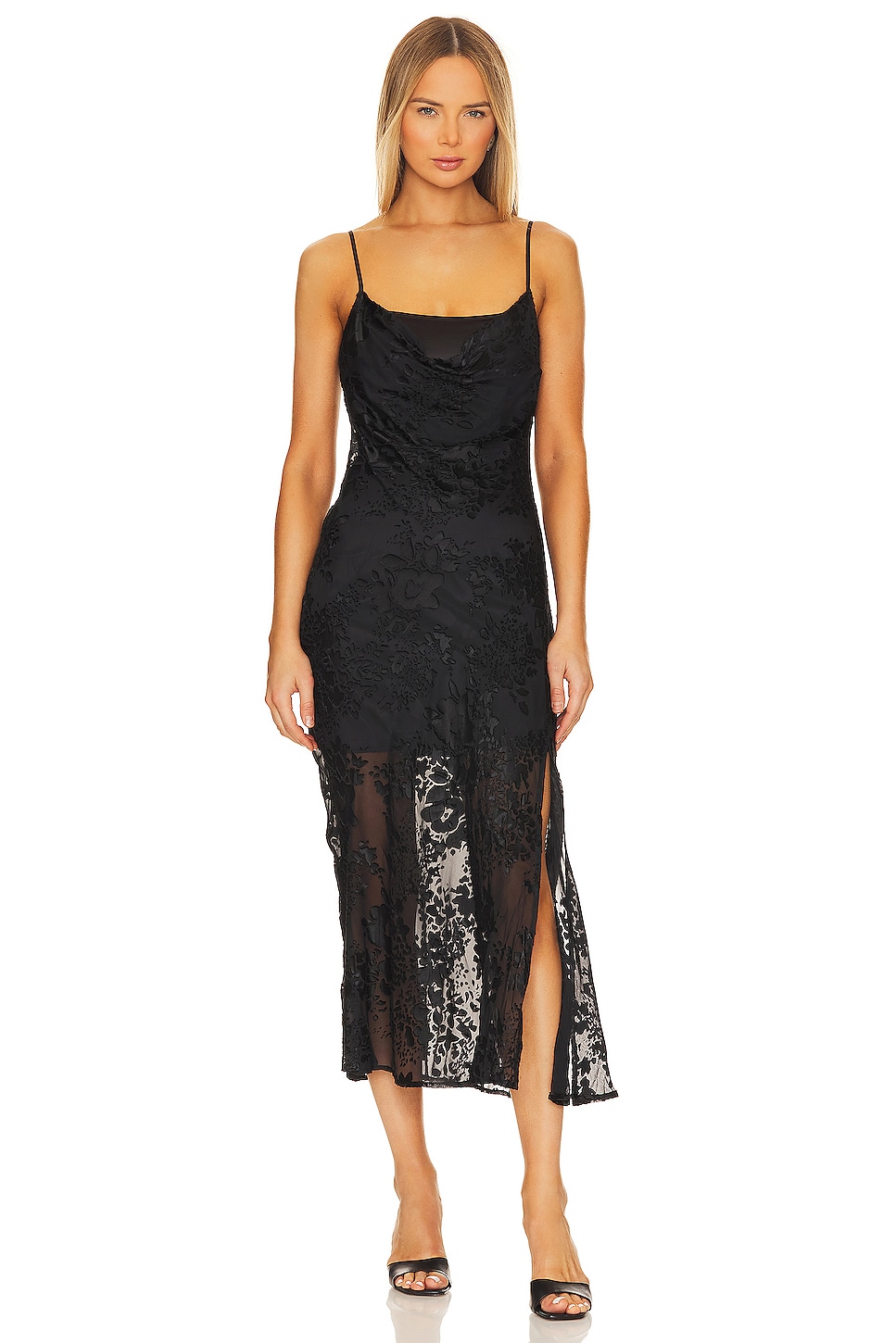 Astr the label sales black lace dress