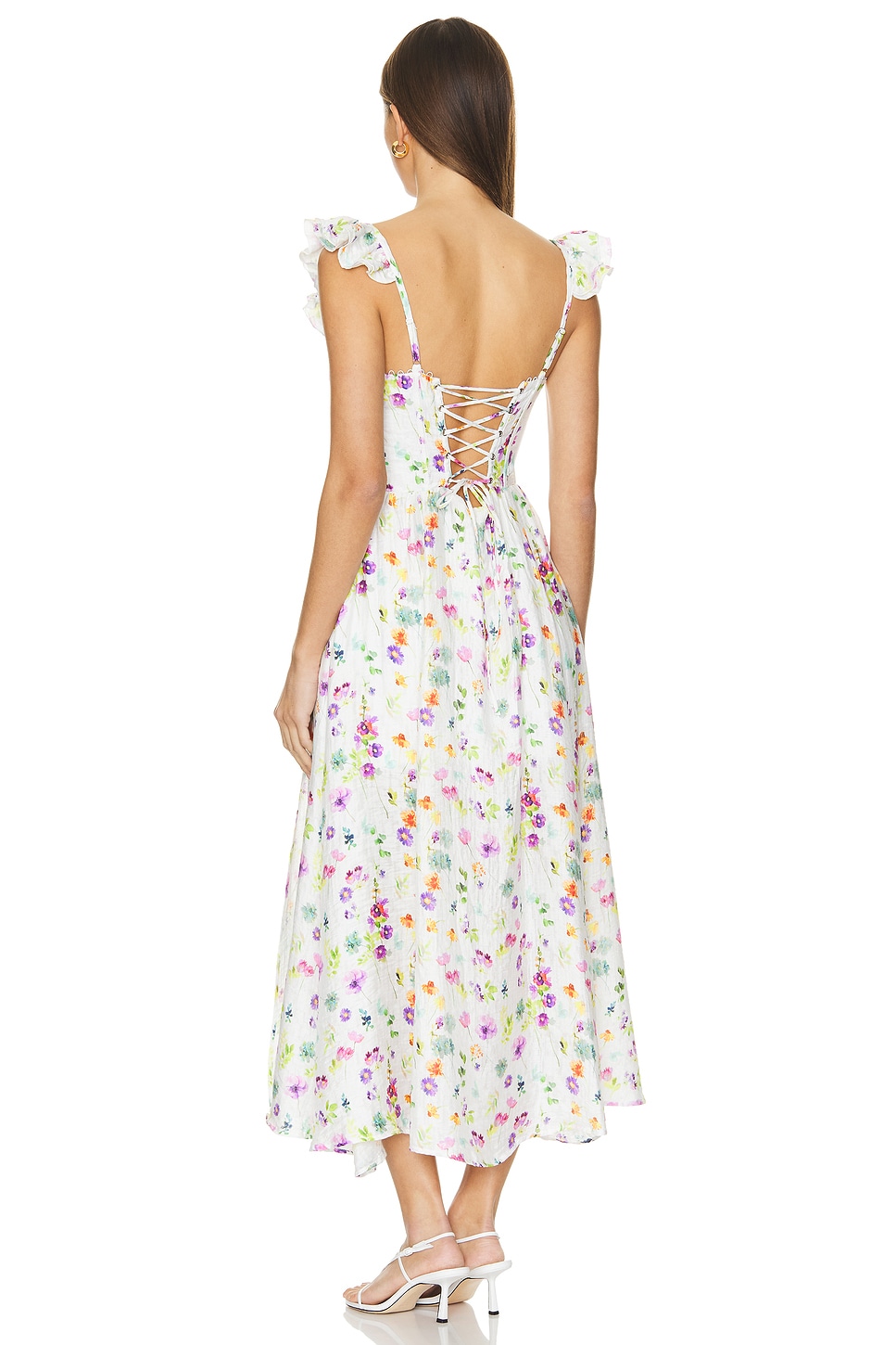 slim fit dress slacks Wedelia Floral Bustier Midi Dress main image 1