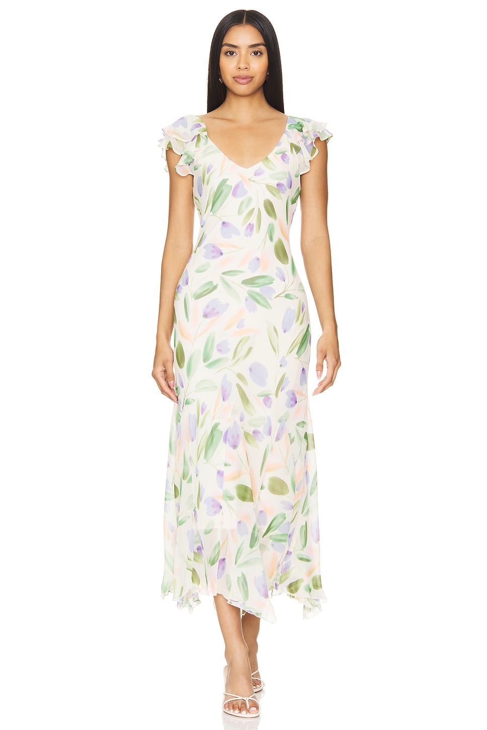 ASTR the Label Wisteria Dress in Blue Multi REVOLVE