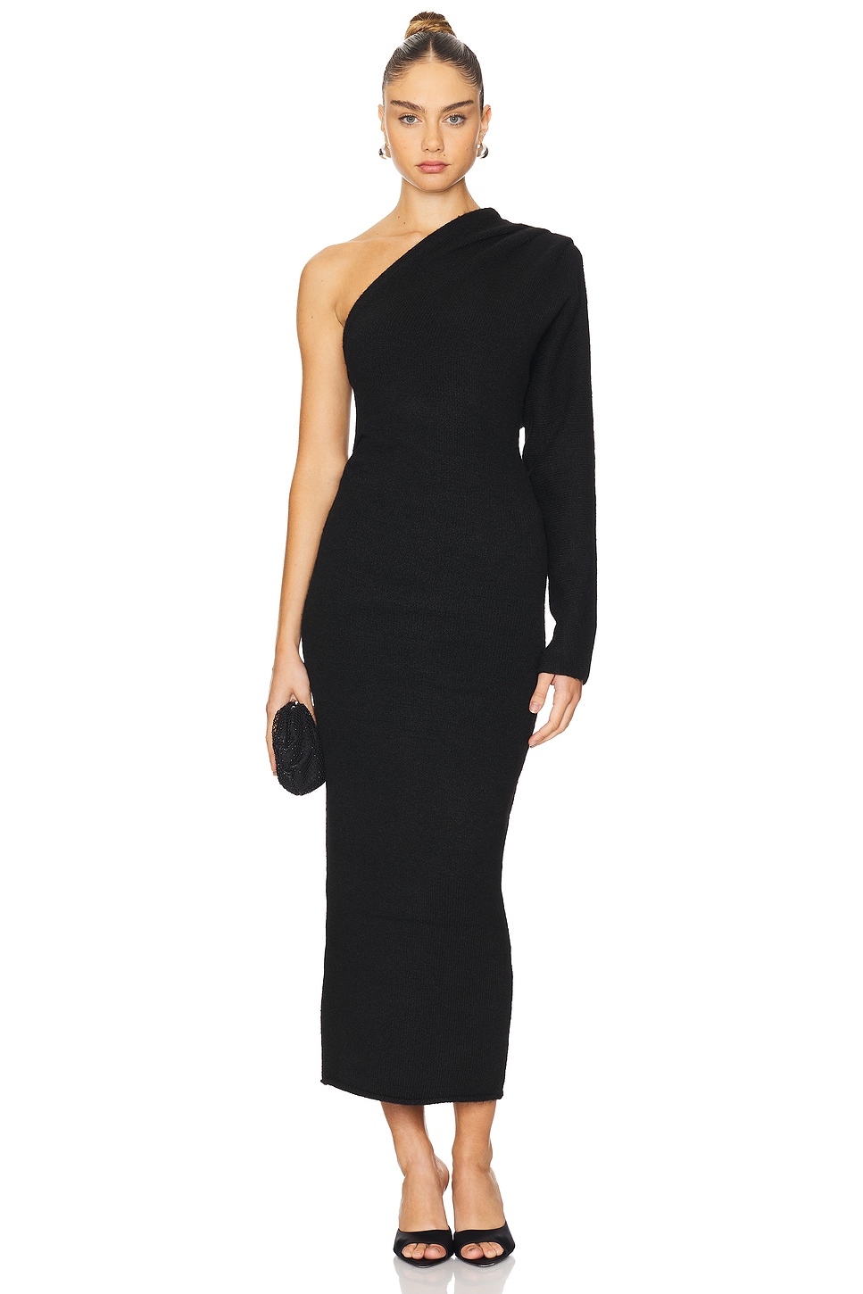 astr one shoulder dress Finola One Shoulder Sweater Dress
