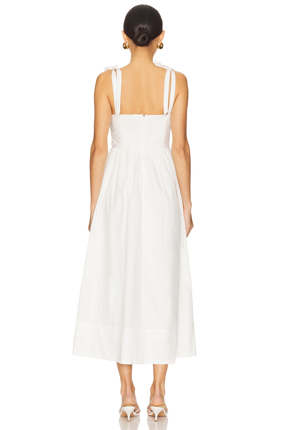 white christmas dresses Helia Bow Front Midi Dress