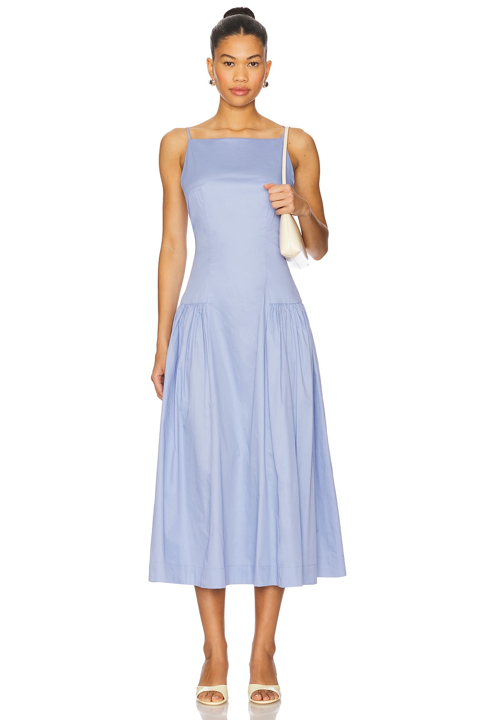Drop Waist High Neck Dress