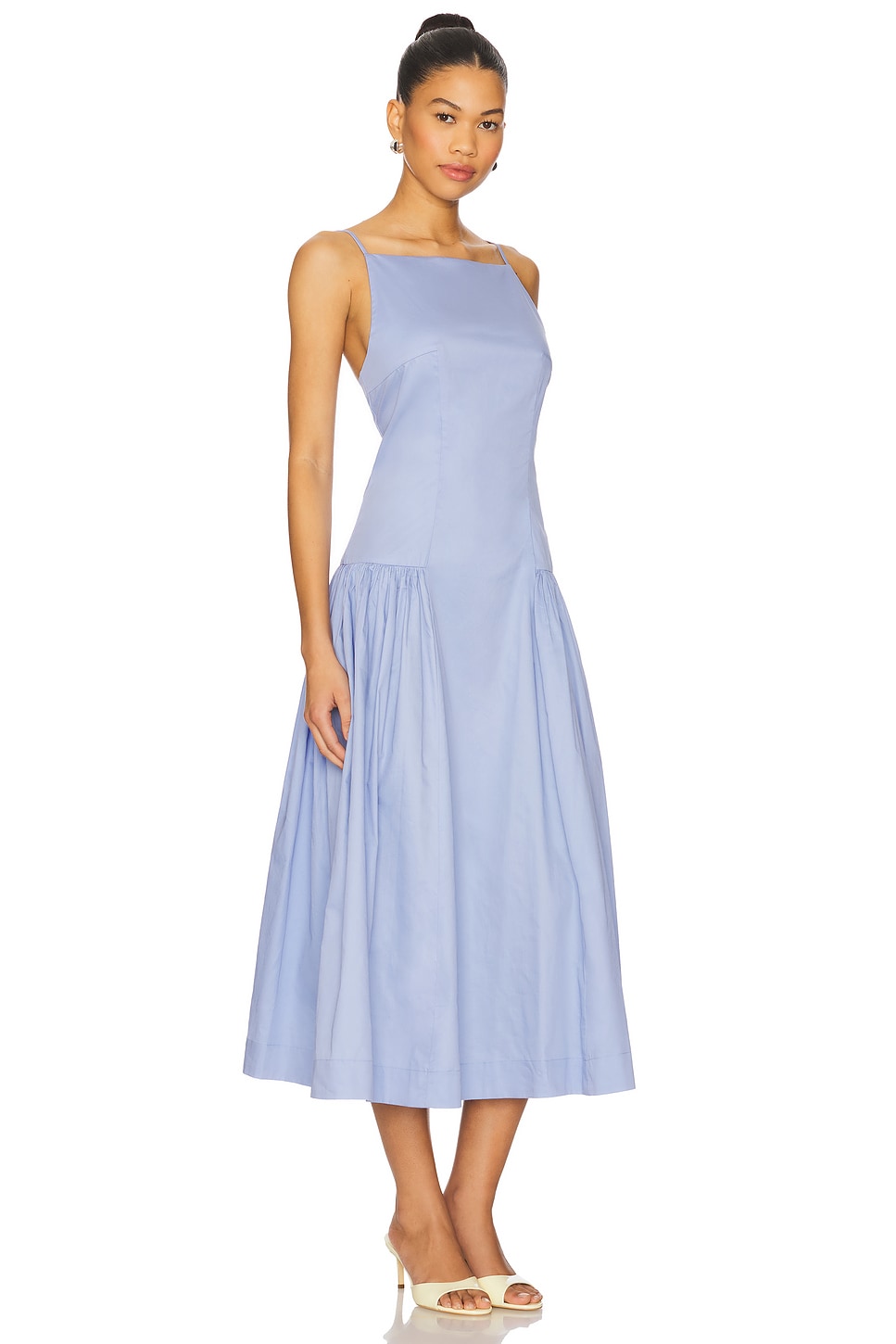 Drop Waist High Neck Dress