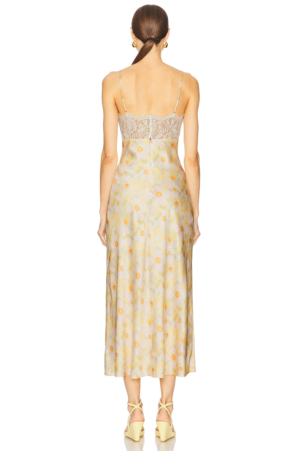 ivanna floral gauze evening dress astr: ivanna dress main image 1